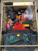 A quantity of assorted pre-owned hand and power tools to include Fluke T5-1000 tester (one crate).