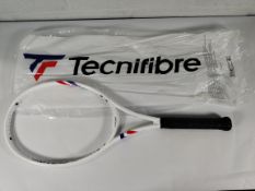 A Technifibre T-Flight 300 unstrung tennis racket (Note: racket has some minor damage and has been p