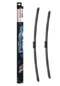 Twenty sets of as new Bosch Aerotwin flat wiper blades A585S (stock image).