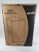 An as new Proel LT12 loudspeaker in white.