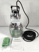 A Rotorflush self cleaning filter submersible pump, H.P - 0.74, Qmax - 160 l/min, with maintenance u