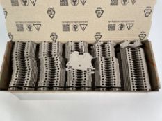 Approximately 2500 Weidmüller 1020000000 WDU Series feed through terminal blocks, dark beige, 2.5 mm