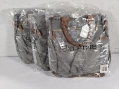 Three as new Ella Amie baby changing bag with included changing mat.