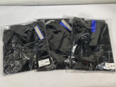 Three A-Cold wall logo t-shirts (1x S and 2x L).