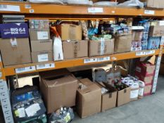 Assorted out-of-date food and confectionery products and related (Two Shelves).