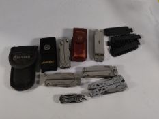 Nine pre-owned multitools to include Leatherman Wingman, Gerber Suspension NXT (over18s only).