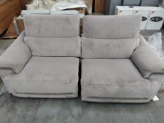 Natuzzi Brama Triple Motion Powered, Two Part Reclining Sofa (Ex-display model, parts may be missing