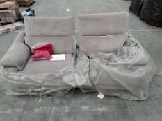 Natuzzi Brama Triple Motion Powered, Two Part Reclining Sofa (Ex-display model, parts may be missing
