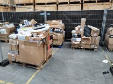 Three pallets of assorted industrial, commercial and related items.