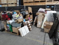 Three pallets of household and related items.