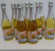 Eleven Purus alcohol free Organic sparkling white wine 11 x 750ml (one with foil top damaged).