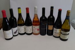 Nine assorted red/white/rose wines to include Bierzo 2024 Madai Origen Godello 750ml, Quadis Barbadi