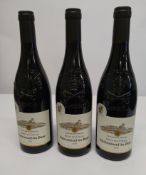 Three Cellier Des Princes Hauts Des Coteaux Chateauneuf - Du - Pape 2019 red wine 3 x 750ml.