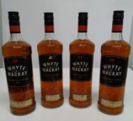 Four Whyte & Mackay Blended Scotch Whisky 4 x 1ltr.