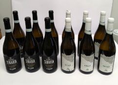 Six Gazzerotta Senaria Grillo Superior, Sicilia 2023 Pellegrino white wine 6 x 750ml, six Lo Cricchi