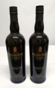 Two Cantine Pellegrino Vino Marsala Vergine reserva Annata 2000 dry red wine 2 x 750ml.