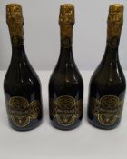 Three Severan Blanc De Blanc black label sparkling white wine 3 x 750ml.