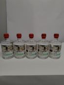 Five Tommy's gin Lest We Forget 5 x 700ml (two labels scratched).