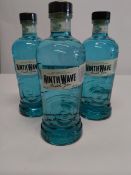 Three Ninth Wave Irish gin 3 x 700ml.