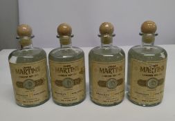 Four James Martin London dry gin 4 x 500ml (labels distressed).