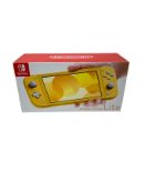 As new Nintendo Switch Lite in Yellow (M/N: HDH-S-YAZAA JPN EAN: 4902370542936).