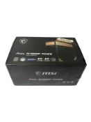 As new MSI MEG Ai1300P PCIE 5 1300W PCIE 5 80+ Platinum Power Supply (EAN: 4711377030458).