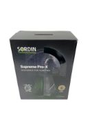 As new Sordin Supreme Pro-X Green Active Ear Defenders - Black Textile Headband & Gel Pads (P/N: 753