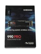 As new Samsung 990 PRO 4TB M.2 NVMe PCIe 4.0 SSD (M/N: MZ-V9P4T0BW EAN: 8806094947205) (Box sealed).
