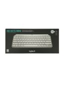 As new Logitech MX Keys Mini Wireless Keyboard in Pale Grey, US International Layout (EAN: 509920609