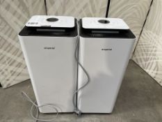 Two pre-owned Emperial EM-6016 20ltr Dehumidifiers.