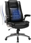 A COLAMY 6686 Office Chair, ergonomic computer desk chair, black (stock image).