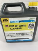 Four FILA Deterdex Pro End-Of-Work-Cleaning, cement remover, 5ltr.