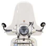 An as new Isotta classic transparent windscreen for piaggio vespa GT 250 - 300 GTS with mount kit. (