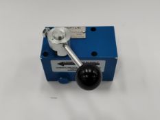 An Autolift Ltd Hydraulic Pump Pump Lowering Valve Block TPJ.