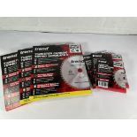 Six as new Trend Tungsten Carbide Tipped Sawblades in various sizes and abrasion.