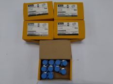 Five as new boxes of Parker Hafflin tube pipe fittings M15M1SC8L-316-LO AF-22-006. Pack size 10 per