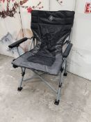 An as new Westfalia camping chair, grey/black.