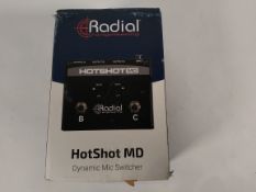 As new Radial HotShot MD stage mic switcher.
