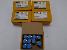 Five as new boxes of Parker Hafflin tube pipe fittings M15M1SC8L-316-LO AF-22-006. Pack size 10 per