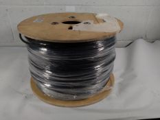 One as new 500m reel of Solar6500 black solar cable H1Z2Z2-K.
