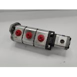 Pre-owned Parker JCB Quad Hydraulic pump (3349541002).