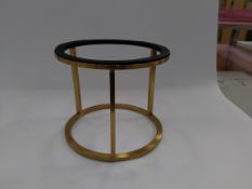 As new Craster BU_RR6302 tilt round riser brass PVD stainlees steel medium 218mm × 180 mm.