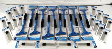 Thirty two Silverline related items - 20 packs x scraper blades 0.4mm (10 per pack) and 12 x heavy d