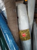A quantity of assorted rolls to include foil insulation membrane, heavy duty weed membrane and alumi