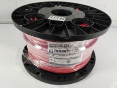 As new Firesafe 2 Core Zero Burn Performance Cable, Red, 1.5mm - 100m Reel, plastic broken around re