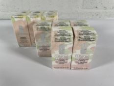 Six Clinique Redness Solutions, 30ml and five Clinique Superbalanced Makeup, 30ml, all boxed as new.