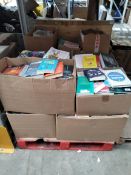 A quantity of assorted books to include fiction/non-fiction and reference, on one pallet.