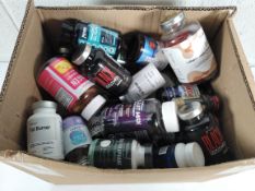 A quantity of assorted multi-vitamins and supplements to include sulforaphane, shilajit max, magnesi