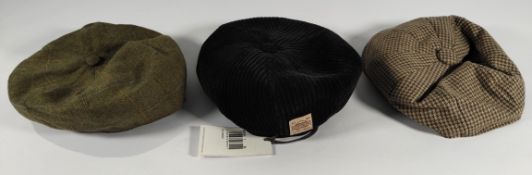 Six as new and pre-owed country clothing items - Stetson, Schoffel, William Powell, Burton, Holland