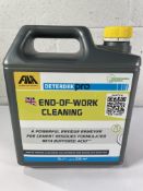 Four FILA Deterdex Pro End-Of-Work-Cleaning, cement remover, 5ltr.